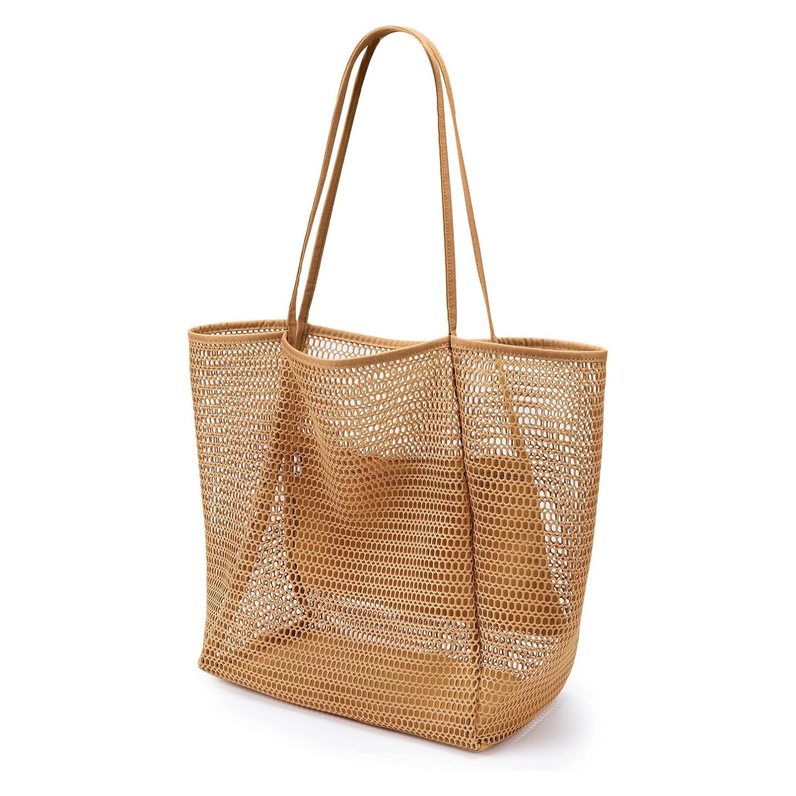 Large Mesh Beach Tote Shoulder Bag