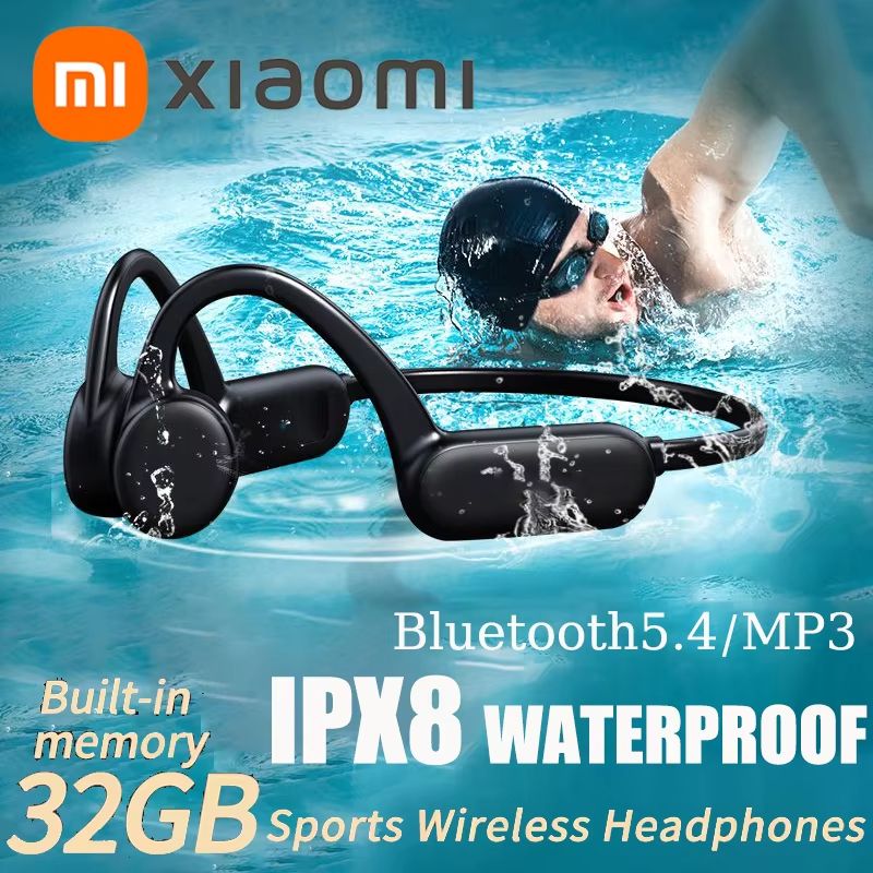 Xiaomi Bone Conduction Waterproof Headphones with Bluetooth 5.4 and 32GB MP3 Storage for Swimming and Sports