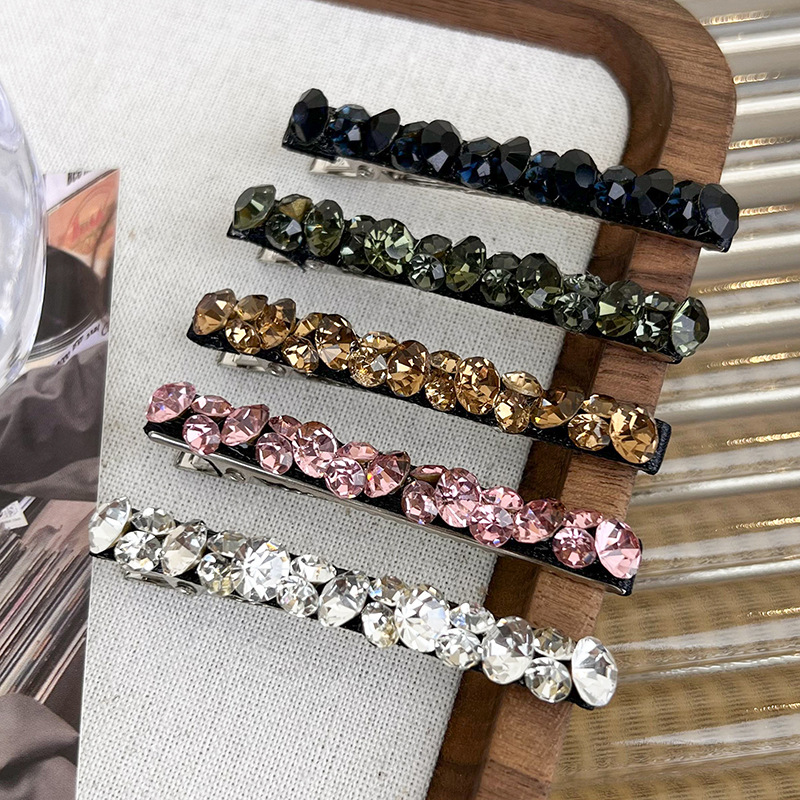 Super Flash Colorful Rhinestone Hair Clips for Women – Fashion Side Hairpin Barrettes for Girls