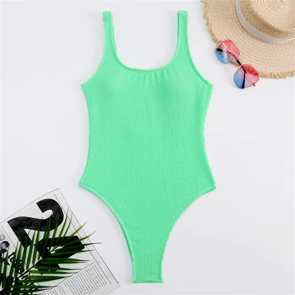 Radiance Curve Women's One-Piece Push-Up Monokini – Sleek Brazilian Style Swimwear