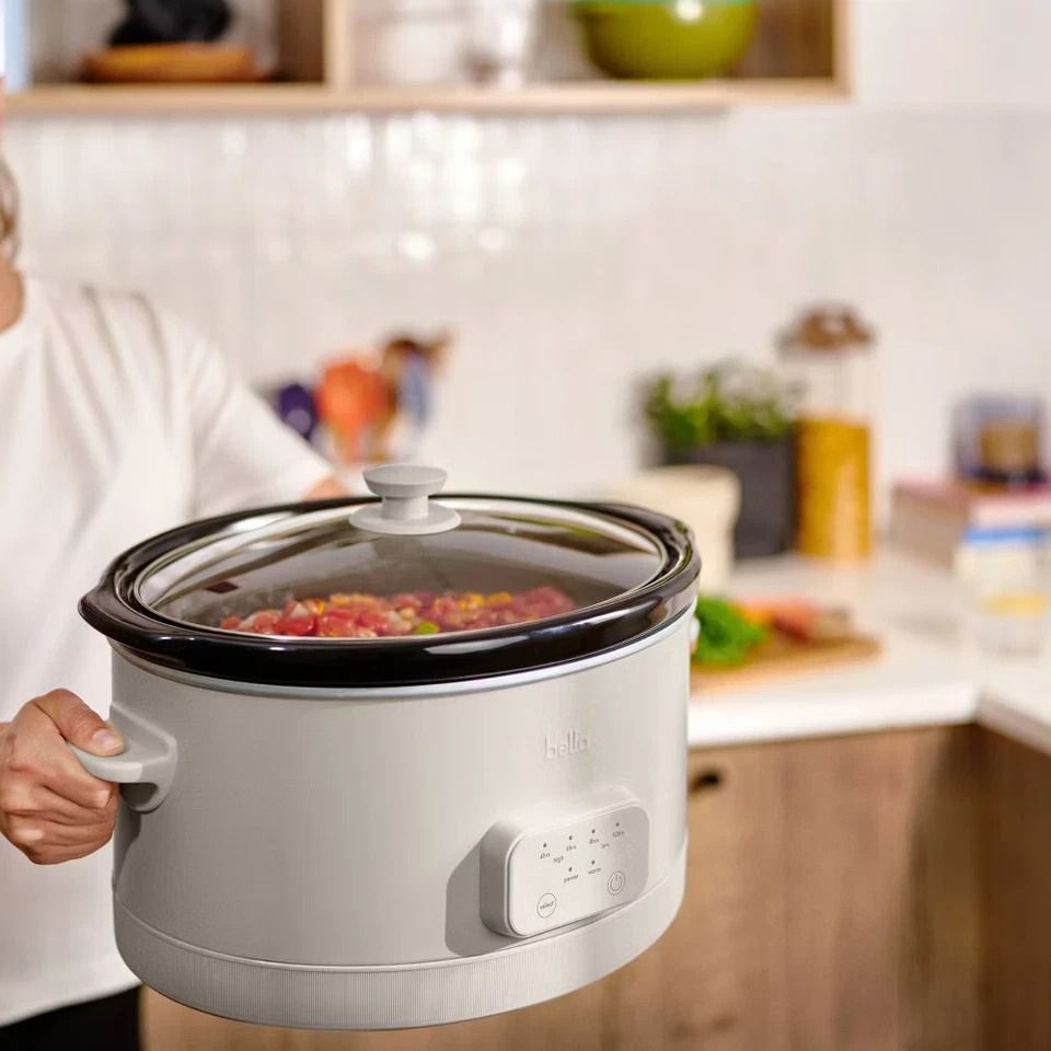 Ceramic Nonstick Programmable Slow Cooker, Touch Controls, Glass Lid