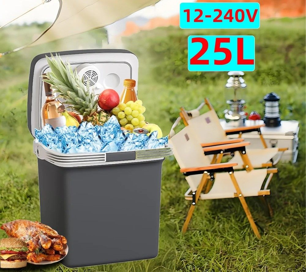25L 845 oz Car Refrigerator with Handle
