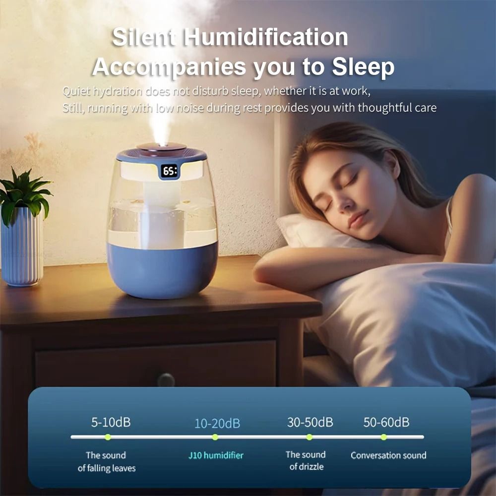 1300 ML Aroma Humidifier Double Spray Essential Oil Diffuser USB Air Humidifier with Light