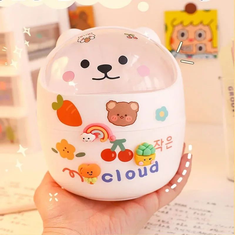 Kawaii Acrylic Desk Organizer Pen Holder