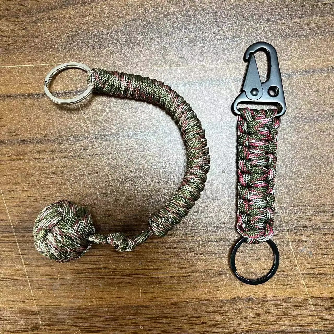 Monkey Fist Steel Ball Self Defense Keychain