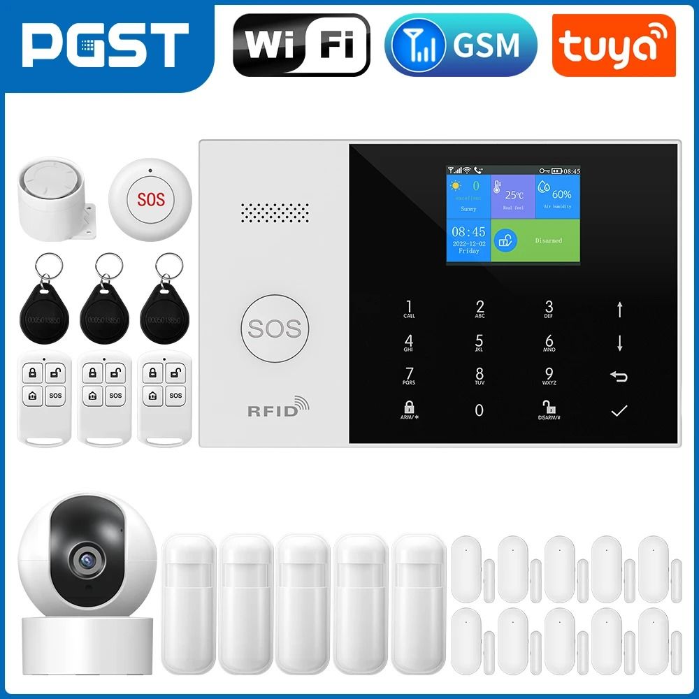 PGST Residential Tuya Smart GSM & WiFi Home Alarm System