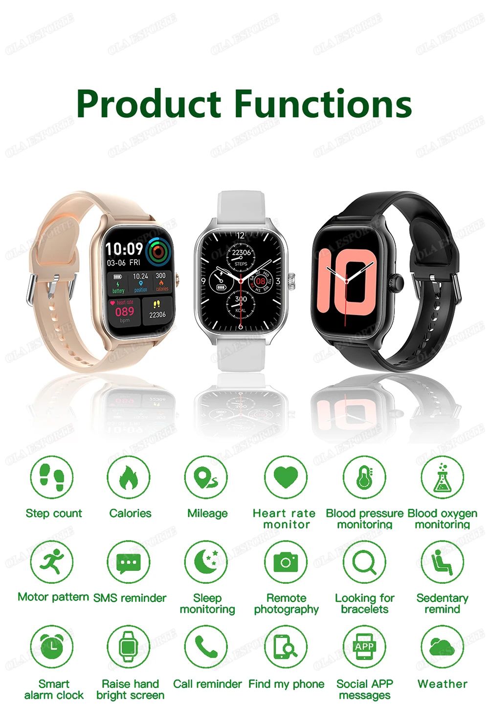 HD Display Bluetooth Smart Watch