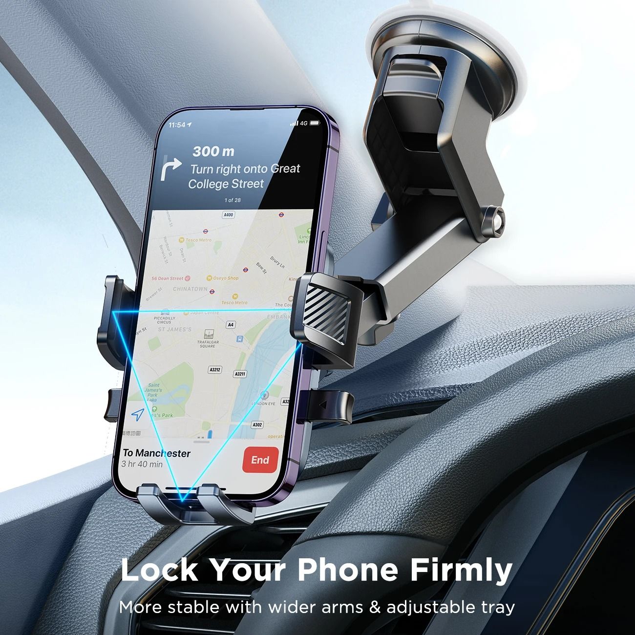 Universal Car Mount Phone Holder with Suction Cup