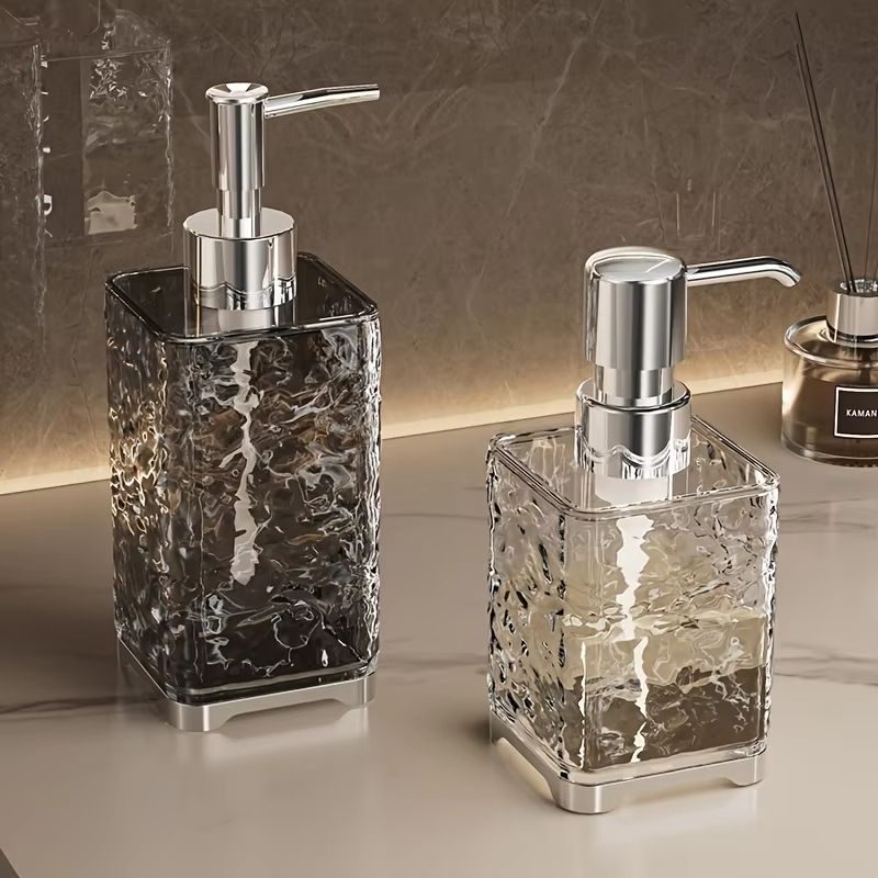 300ML Refillable Soap Dispenser Bottle With Press Pump for Kitchen and Bathroom