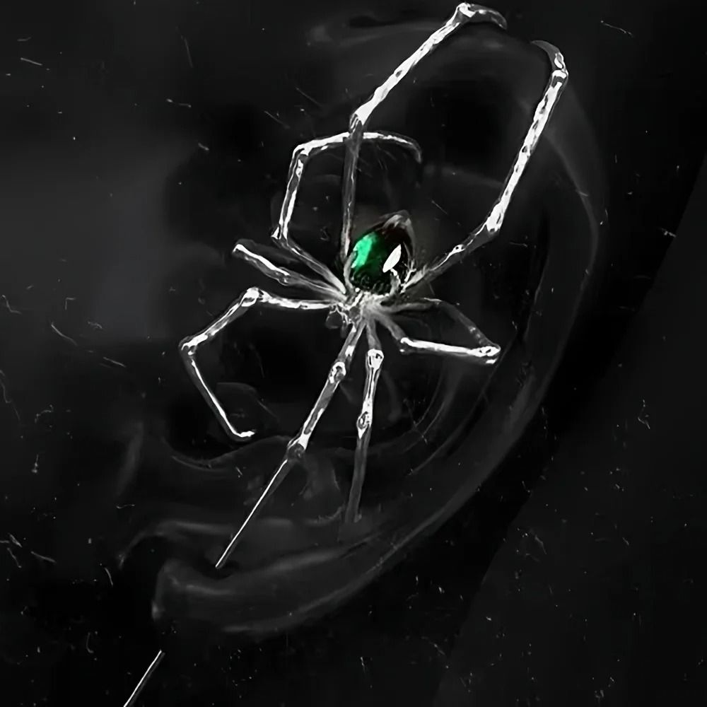 Gothic Dark Spider Crawl Pendants and Edgy Punk Aesthetic Jewelry Hardware