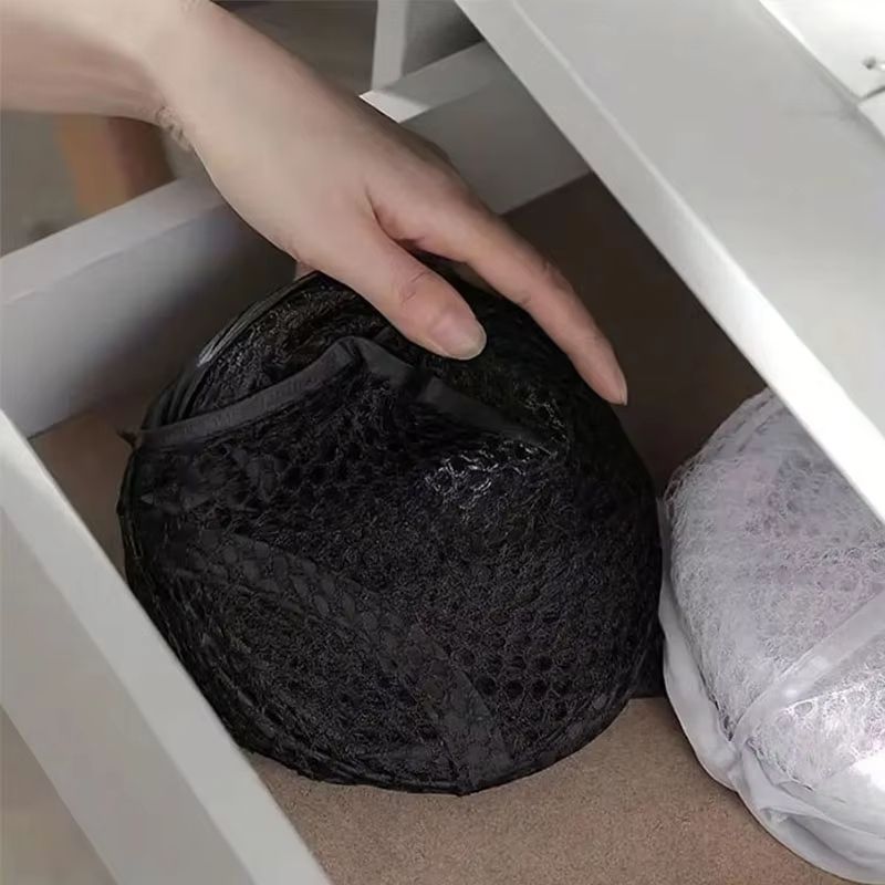 Foldable Mesh Pop-Up Laundry Storage Basket Large Capacity Hamper