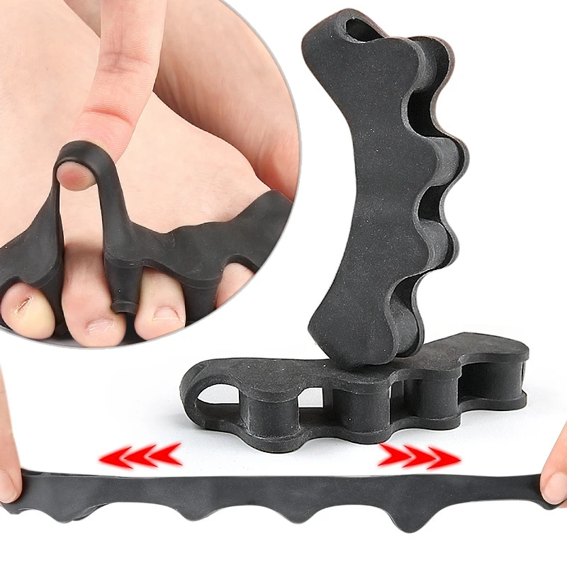 Silicone Toe Separators Thumb Valgus Bunion Adjuster Gel Splitter Hammer Corrector Protector for Foot Pain Relief