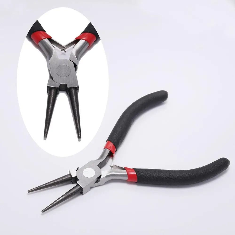 Carbon Hardened Steel Round Nose End Cutting Jewelry Making Pliers Tool