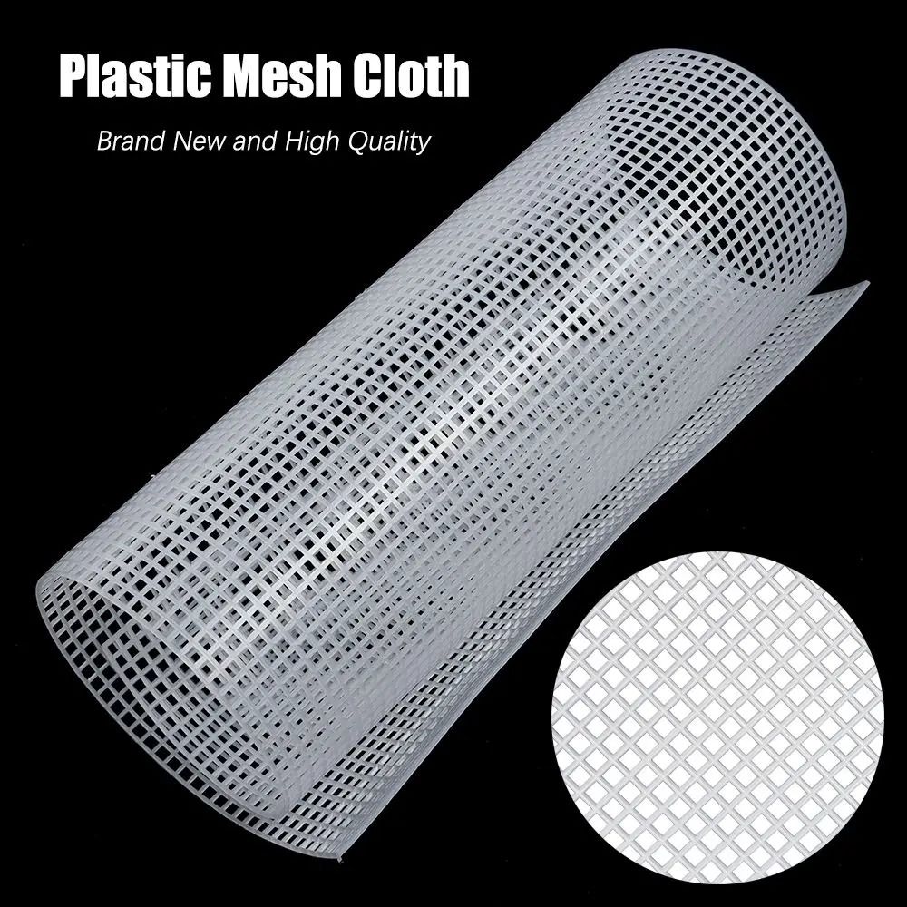Handmade Plastic Mesh Cloth – DIY Latch Hook Grid for Bags & Rugs
