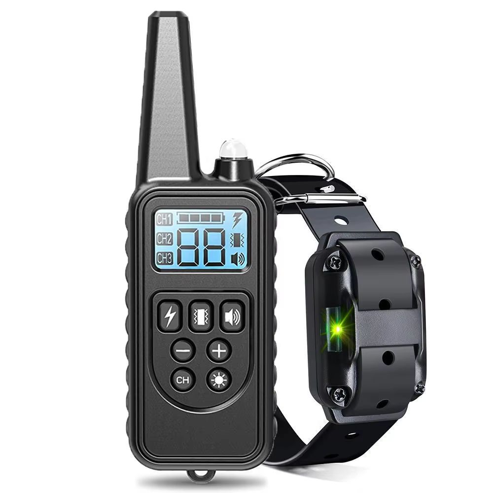 Rechargeable Dog Training Collar with Vibration, Shock, and Anti-Bark Control