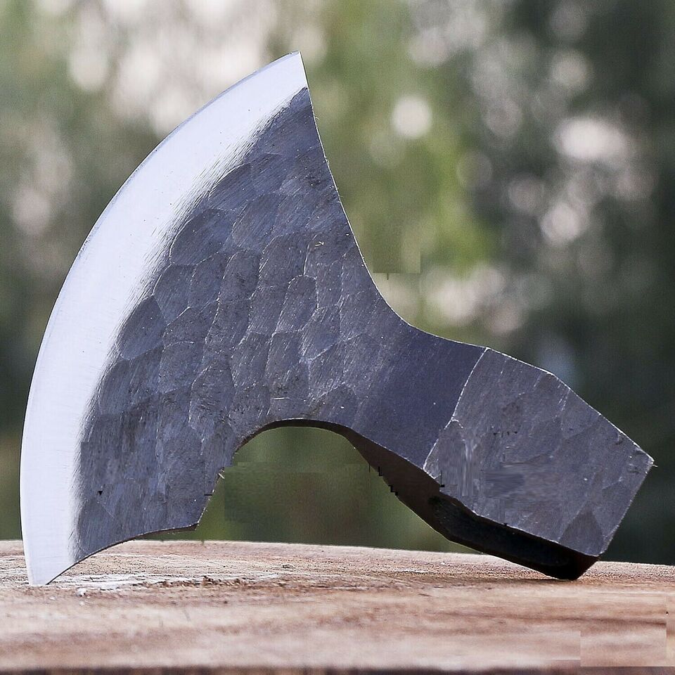 CUSTOM HAND FORGED CARBON STEEL VIKING TOMAHAWK BEAUTIFUL BEARDED AXE HEAD