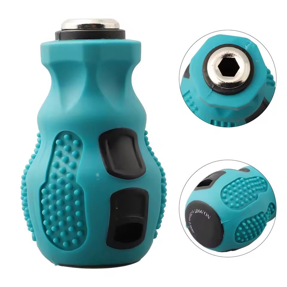 Adapter Screwdriver Handle Bit Holder 6.35mm to 4mm Hex 5mm Round Adapter