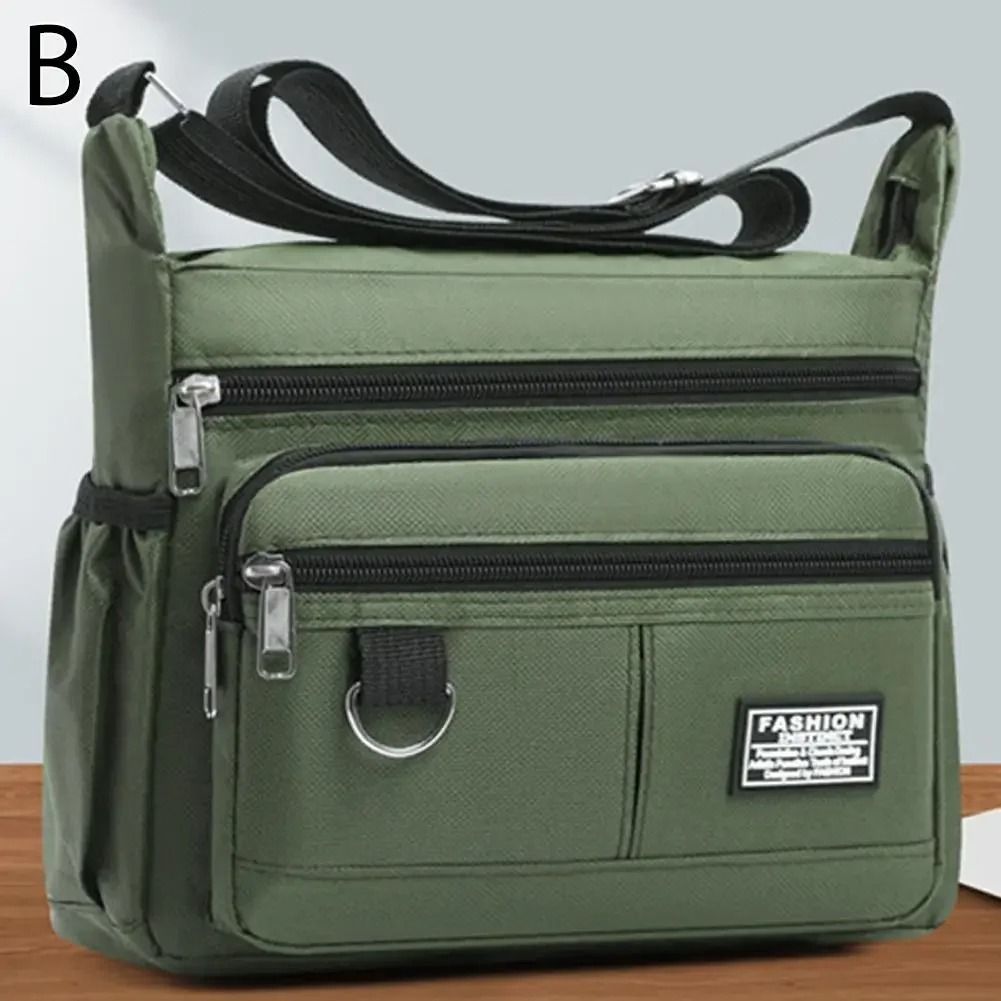 Professional Men's Large Capacity Multi-Layer Crossbody Bag