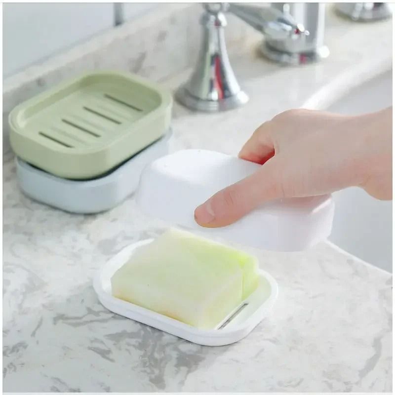 Double Layer Soap Dish with Lid