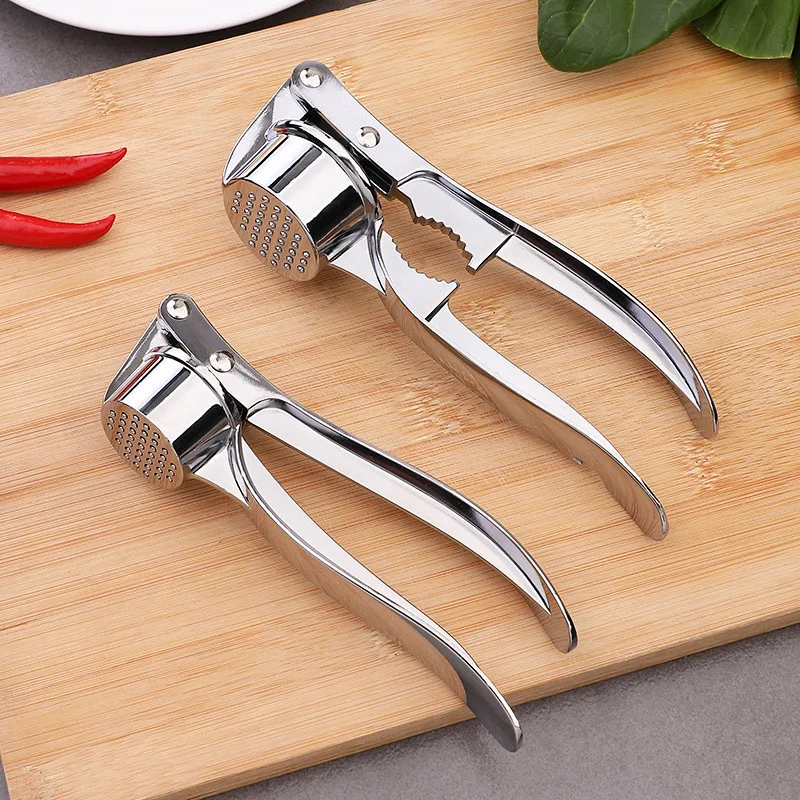 Stainless Steel Garlic Press Manual Garlic Mincer and Ginger Crusher