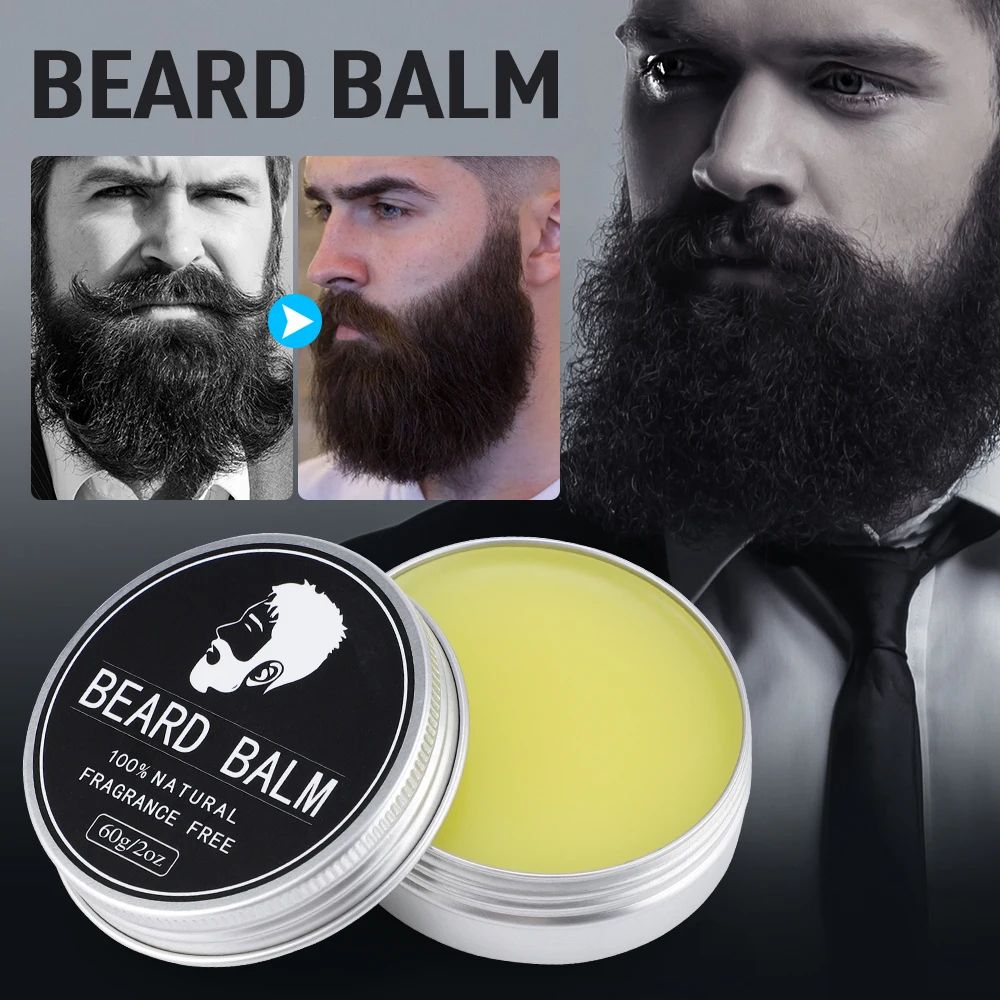 Beard Balm for Men Moisturizing Beard Styling Wax for Soft and Fuller Look