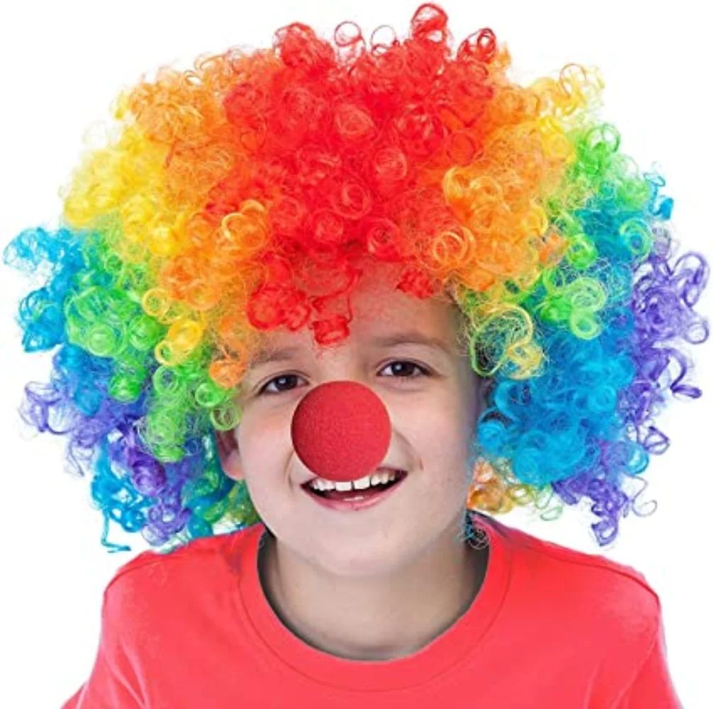 Vibrant Curly Clown Wig for Parties & Cosplay