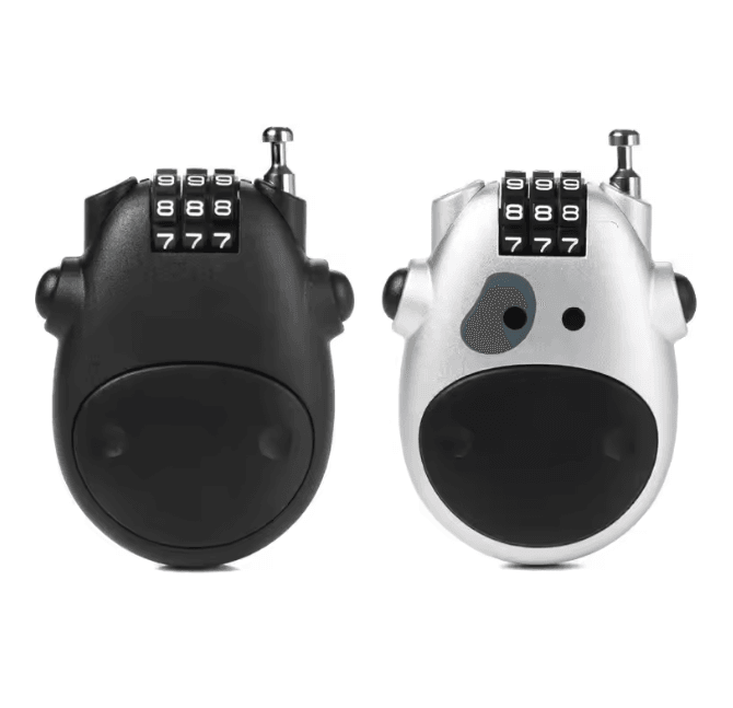 SecureFlex Retractable Bike Cable Lock With Combination Code