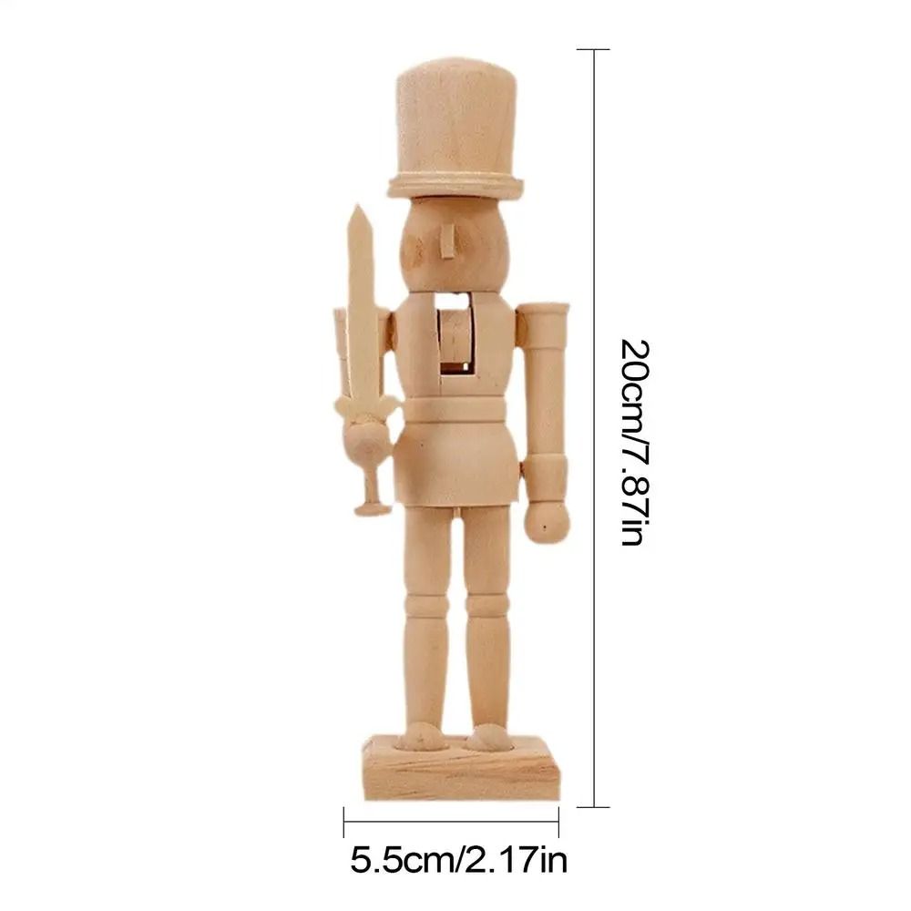 Wooden Paintable Nutcracker Craft Set