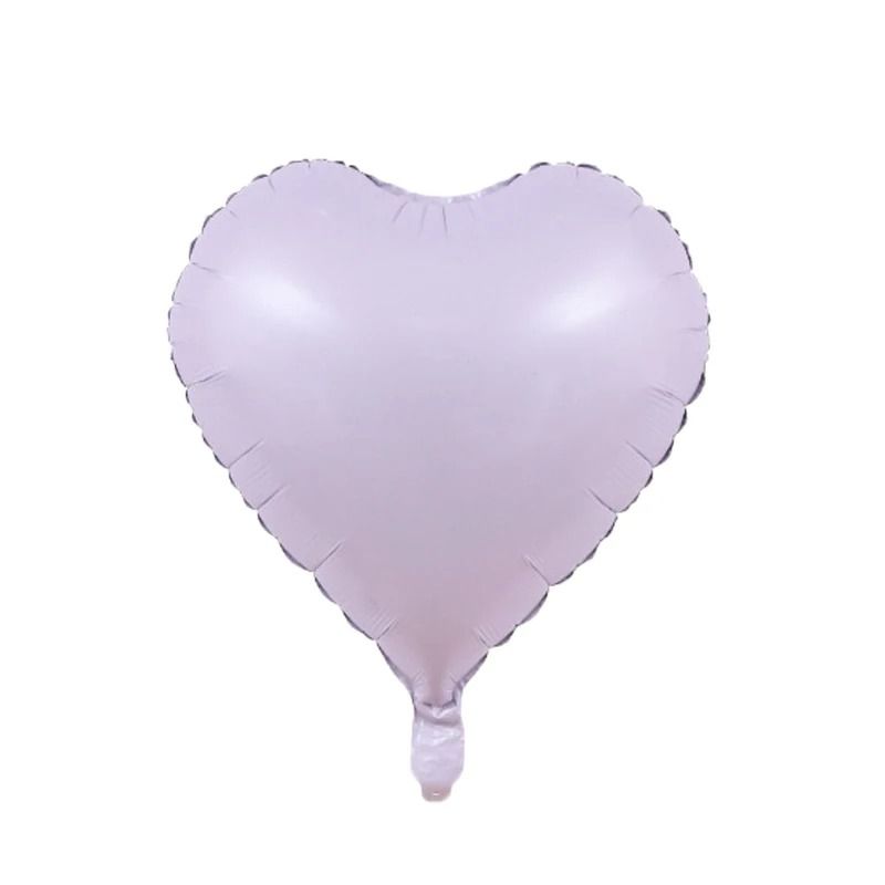 10-Piece 18-Inch Heart Foil Balloons | Pink & Sage Green Set