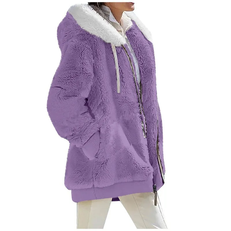 Autumn Winter Fashion Women Coat, Cashmere Fleece Jacket