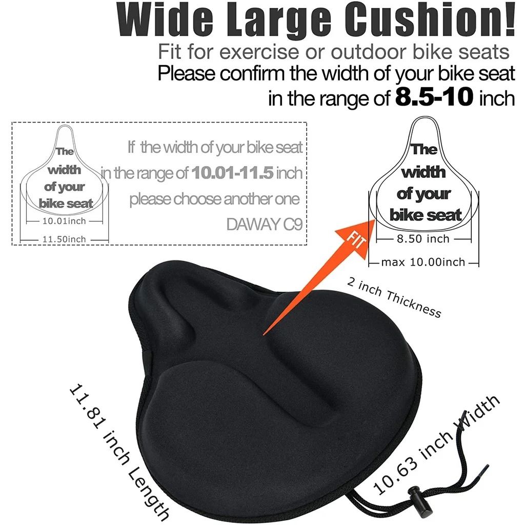 Electric Bike Gel Cushion Seat Cover