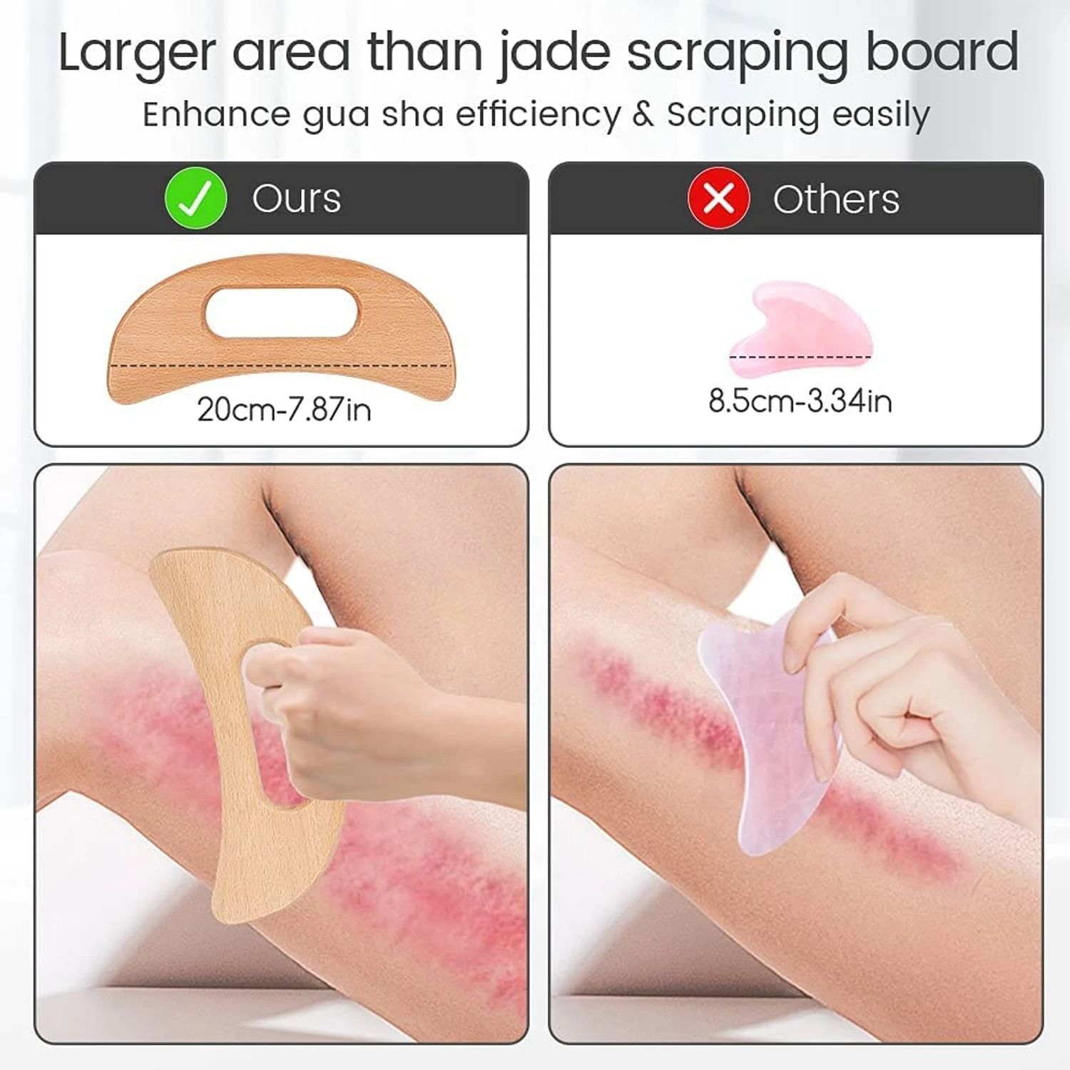 Wooden Body Gua Sha Massage Paddle