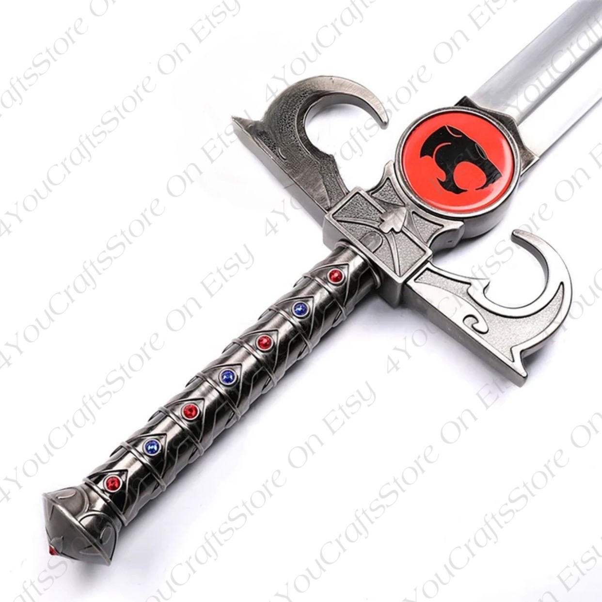 Fully Handmade Thundercat Sword, Stainless Steel Sword of Omens Deluxe The Lion O SWORD with Leather Sheath