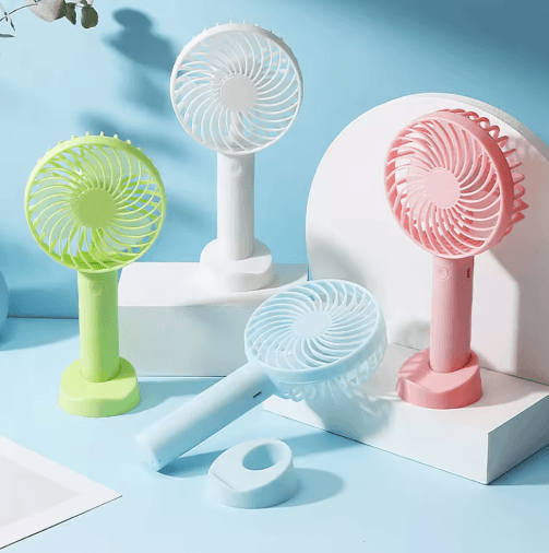 Mini Handheld Fan – USB Rechargeable Portable Desk Fan for Travel & Daily Cooling