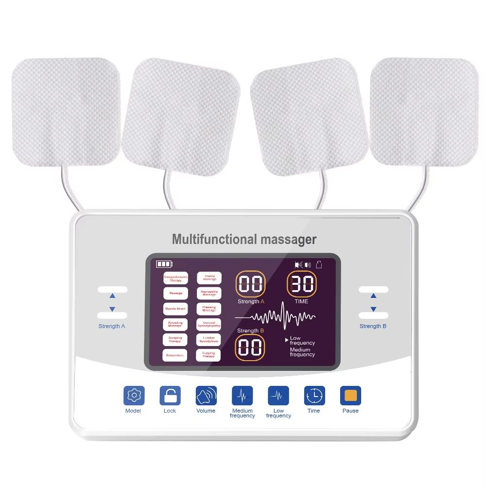 ReliefPulse 12-Mode TENS and EMS Muscle Stimulator Device