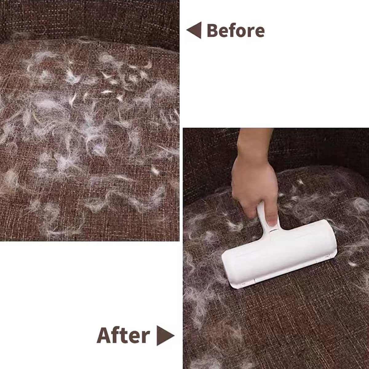Self-Cleaning Pet Hair Remover Roller, Reusable Cat & Dog Fur Remover – Quick Animal Hair Removal Tool
