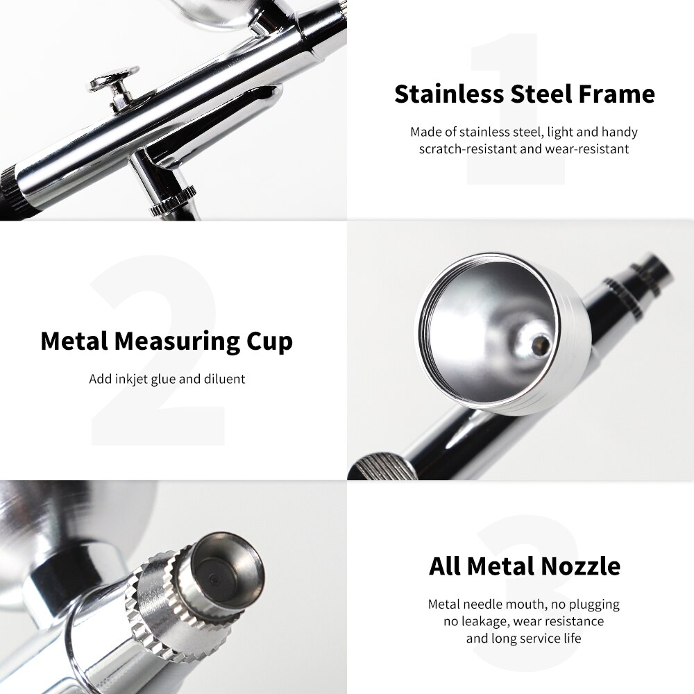 Professional Airbrush Machine for Nails Art, Tattoo & Cake Nano Mist Sprayer Beauty Tool with Oxygen Injector