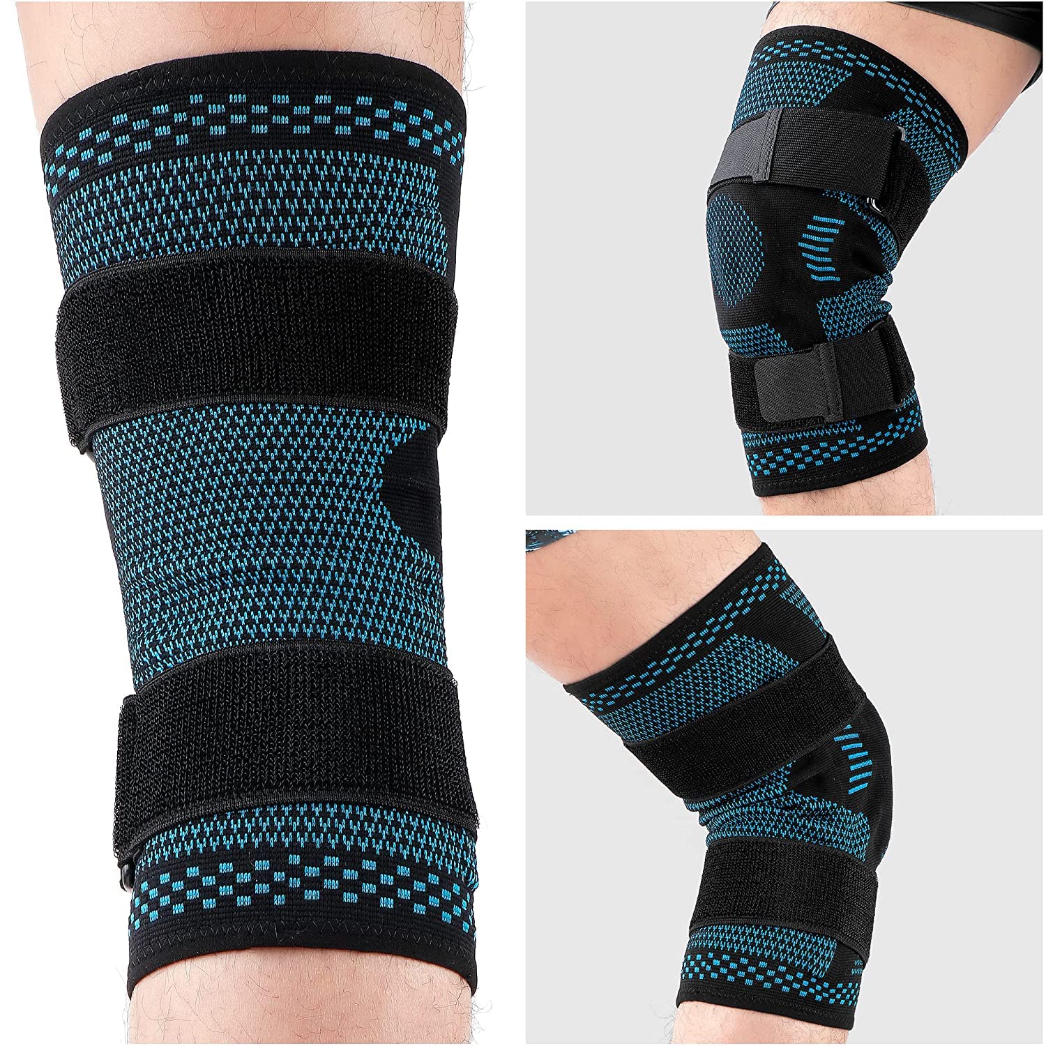 Injury Recovery Knee Pads, Sports Gel Knee Support, Patella Compression Sleeve for Meniscus Tear