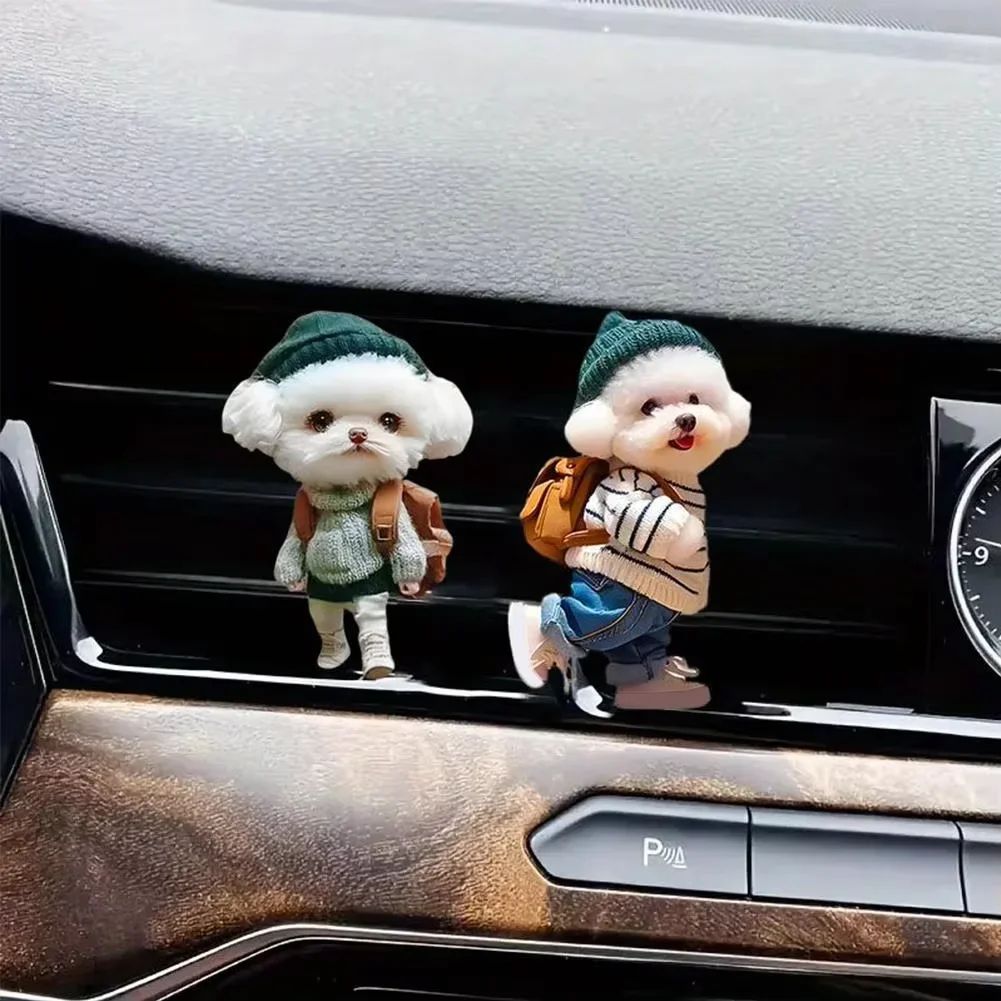 Cute Cat Car Air Freshener Vent Clip with Long Lasting Fragrance