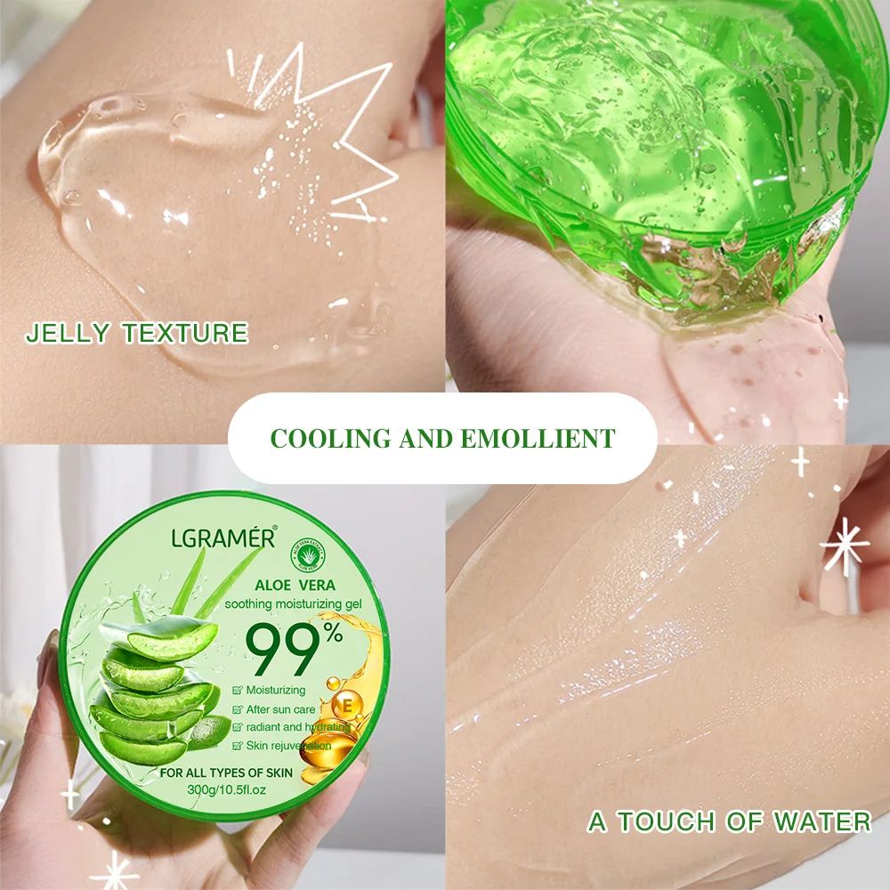 99 Percent Aloe Vera Gel Moisturizing Face and Body Hydrating Skin Care Gel