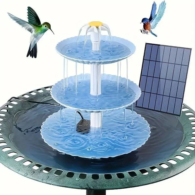 Solar Bird Bath Fountain Kit