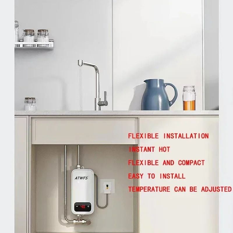 Instant Electric Water Heater 220V Portable Hot Water System for Bathroom and Kitchen
