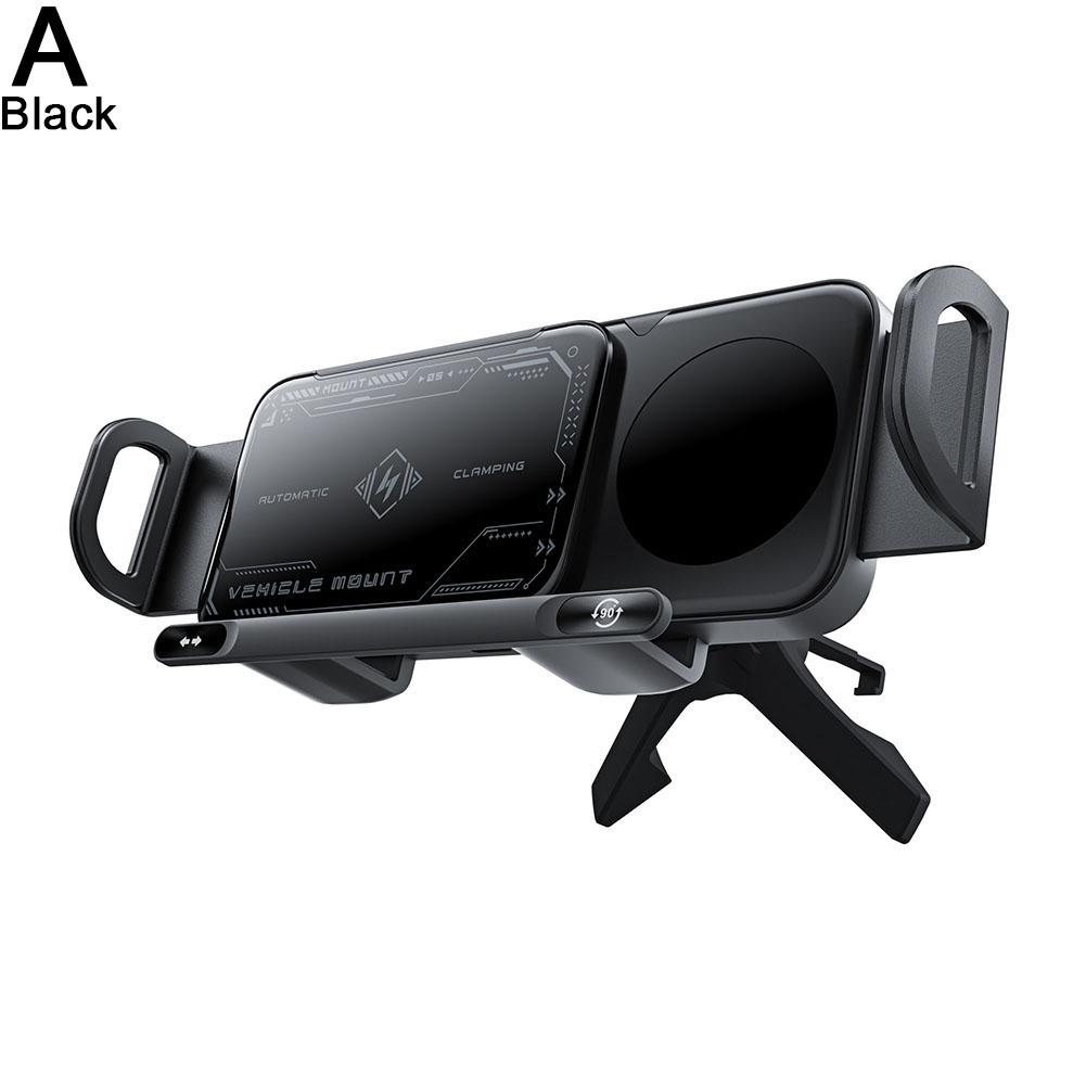 Samsung Wireless Charging Car Mount Holder, 360 Rotation Automatic Clamping, 15W Fast Charging Air Vent Phone Bracket
