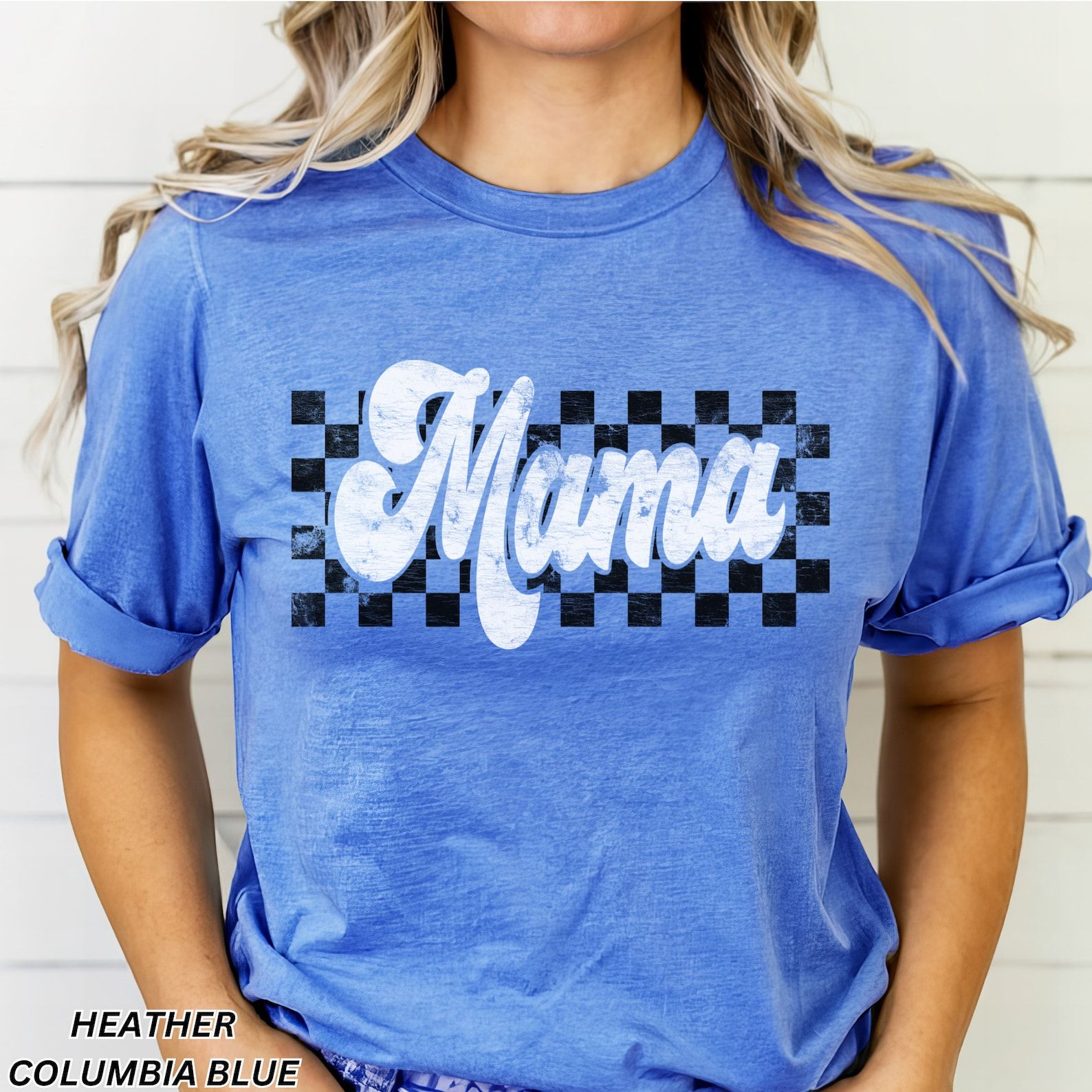 Checkered Mama Shirt, Retro Mama Shirt, Mother's Day Gift, Mom Life Shirt, Motherhood Shirt, Cute Mom Shirt, Mom Gift