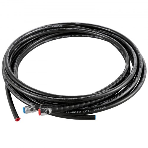 Hydraulic Boat Steering Kit with Helm Pump, 300HP Outboard System & 16ft Hydraulic Steering Hose
