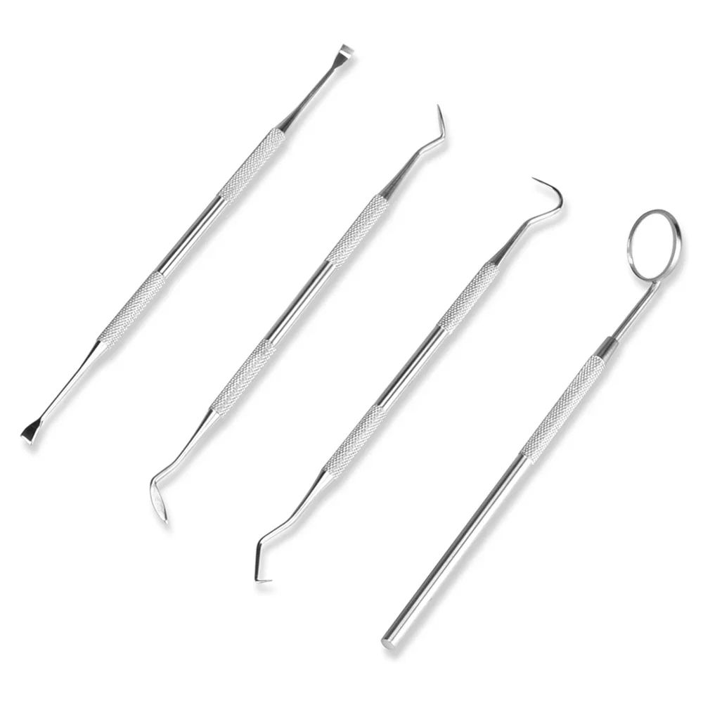 Stainless Steel Dental Hygiene Kit, Tartar Scraper, Plaque Remover, Scaler, Teeth Cleaning Tool Set for Oral Care