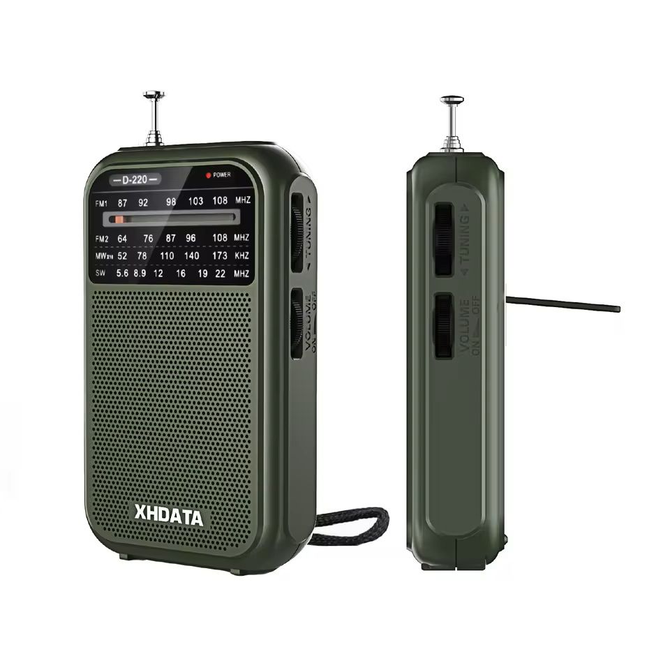 Retro Pocket Radio with FM MW SW Bands and DSP Tuning