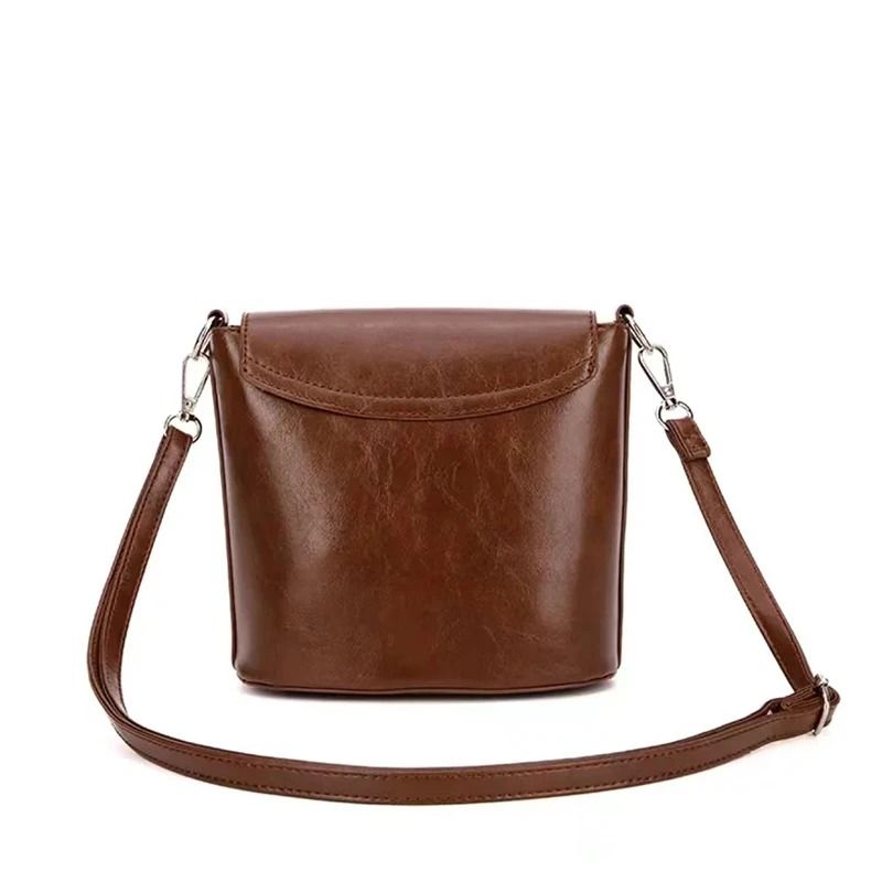 Retro Sunflower Button Bucket Bag and Versatile Commuting Bag