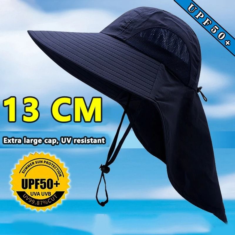 Outdoor Wide Brim Fishing and Hiking Hat with Neck Cover and Quick Dry Fabric for Sun Protection