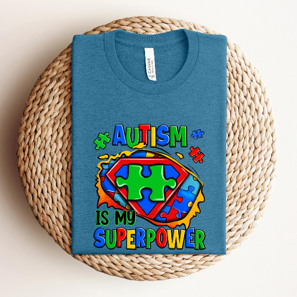 Autism is my Superpower Shirt, Autism Shirt, Autism Mom Shirt, Puzzle Shirt, Autism Puzzle Shirt